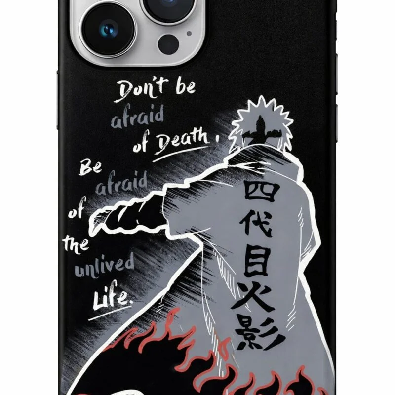 Anime Hokage Motivational Quote Glossy Metal Mobile Cover