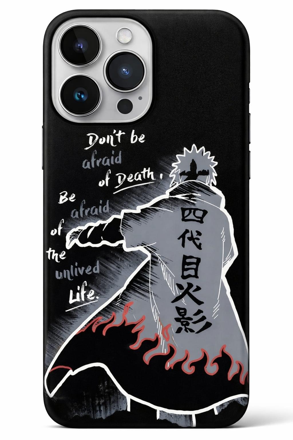 Anime Hokage Motivational Quote Glossy Metal Mobile Cover